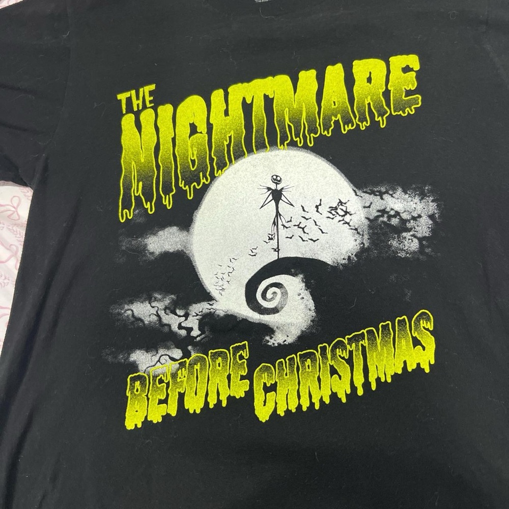 Disney Black and Yellow The Nightmare Before Christmas Tee